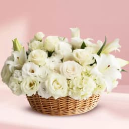Marvelous White Flowers Arrangement 1