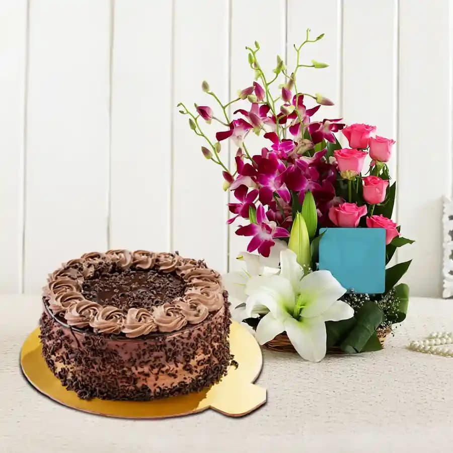 Decadent Chocolate Delight & Blooming Elegance