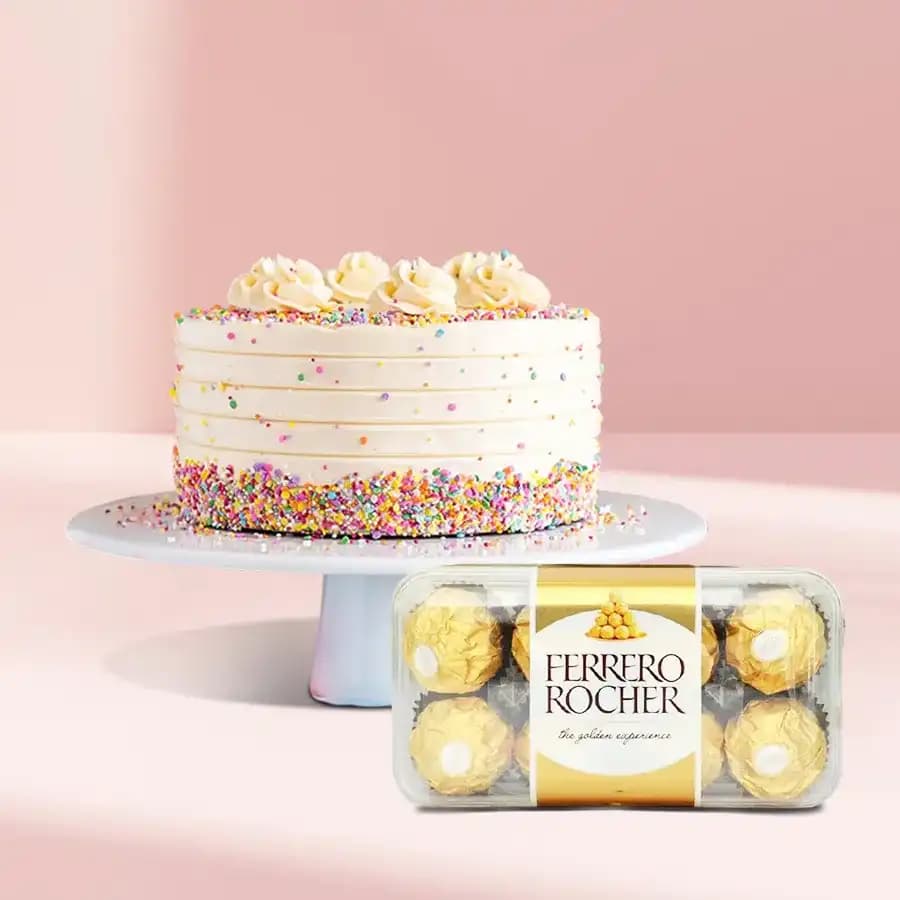 Decadent Vanilla Fantasy Cake