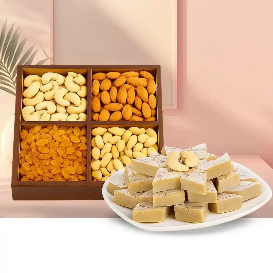 Haldirams Kaju Katli with Assorted Dry Fruits
