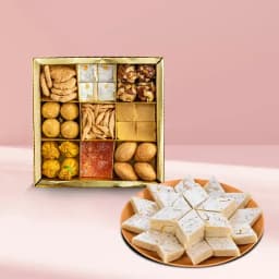 Appetizing Kaju Barfi with yummy Mithai 1