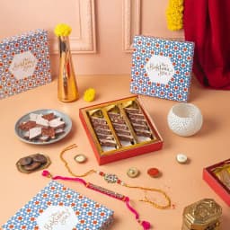 Delightful Anjeer Burfi N Rakhi Combo 1