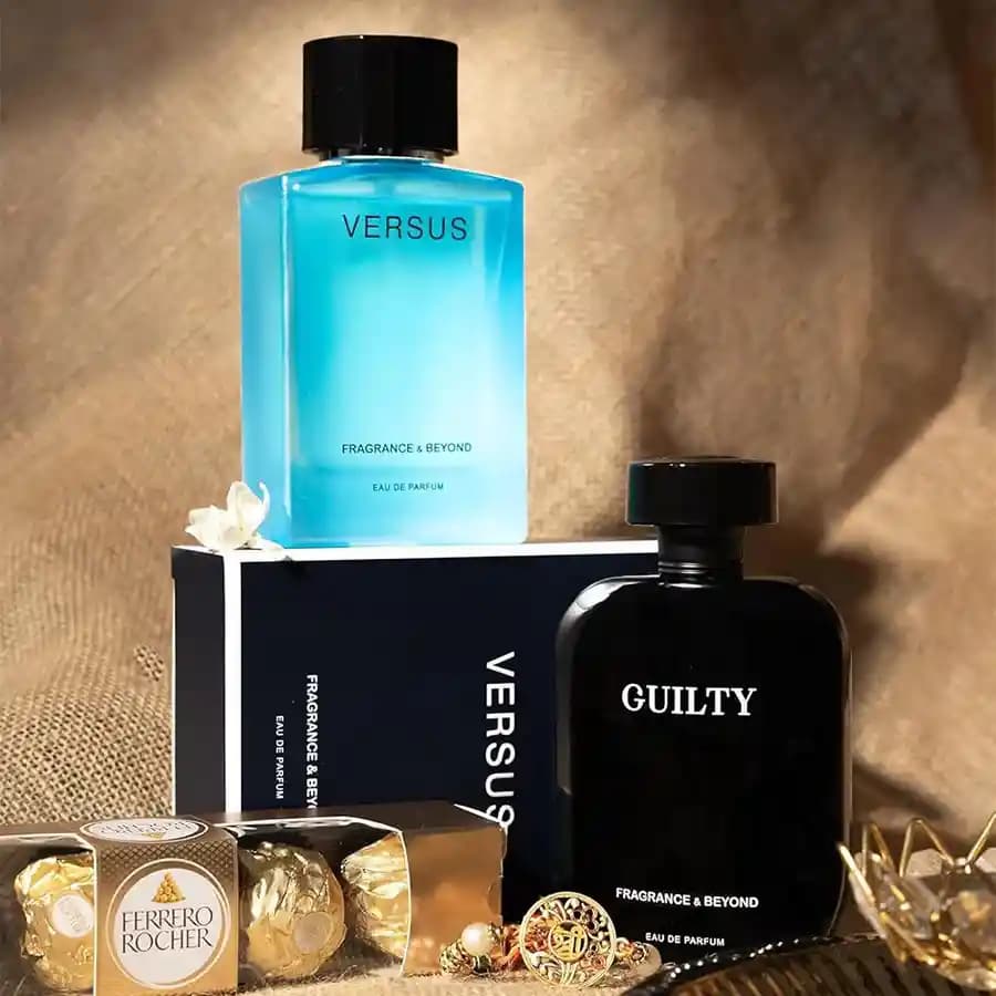 Charming Rakhi & Luxury Fragrance Duo