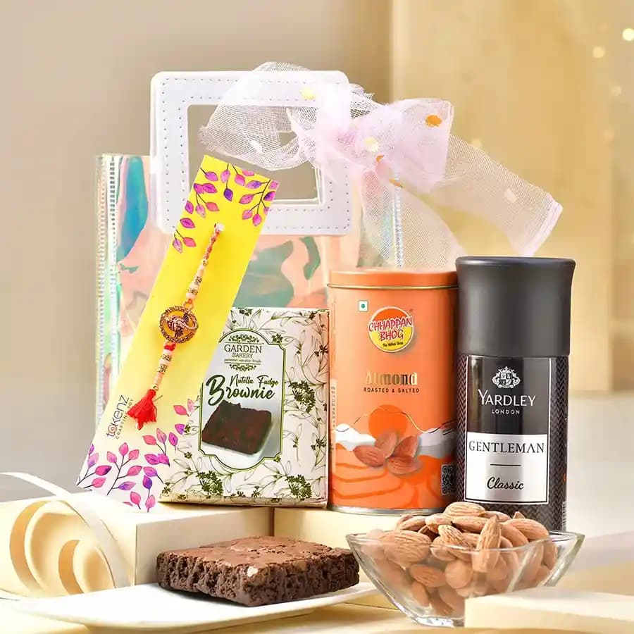 Divine Rakhi Delight & Snack Extravaganza