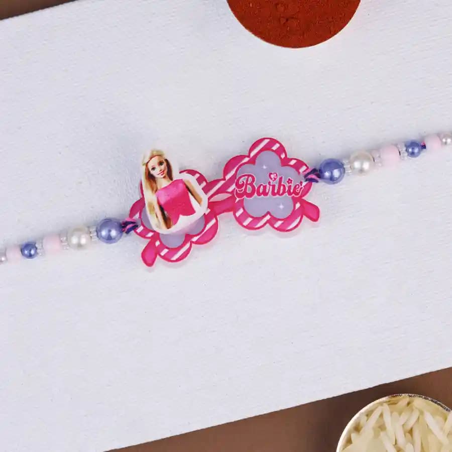 Charming Barbie Spinner Rakhi for Kids