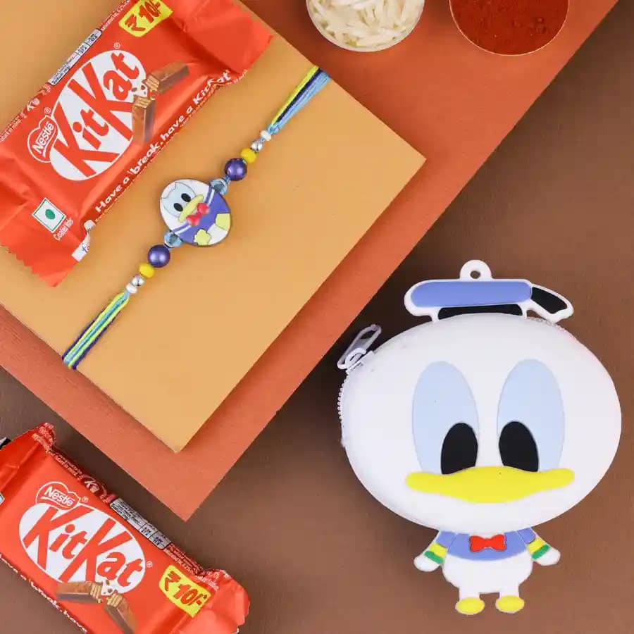 Adorable Donald Duck Rakhi Celebration Set