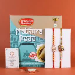 Divine Rakhi Duo & Mathura Sweets Set 1