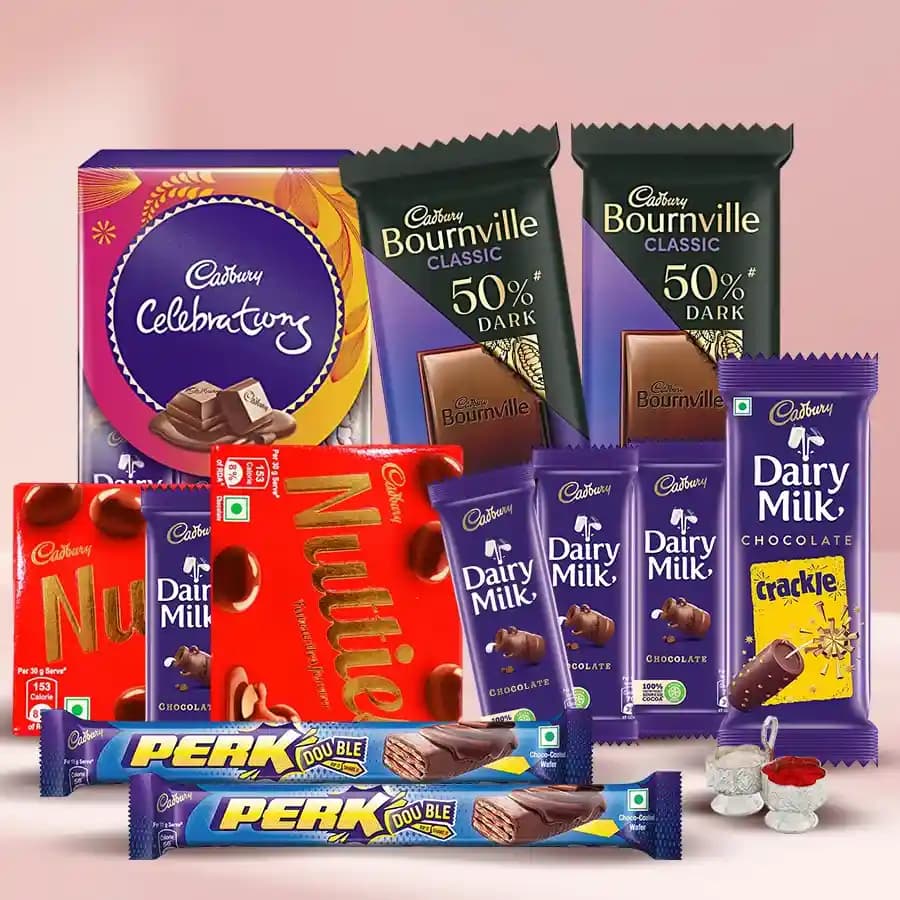 Delicious Chocos Gift Hamper for Bhai Dooj
