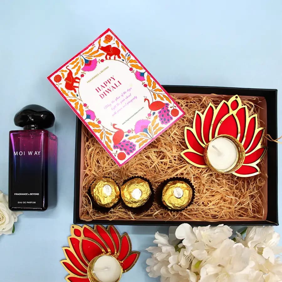 Scented Candles, Moiway Perfume, Chocolates