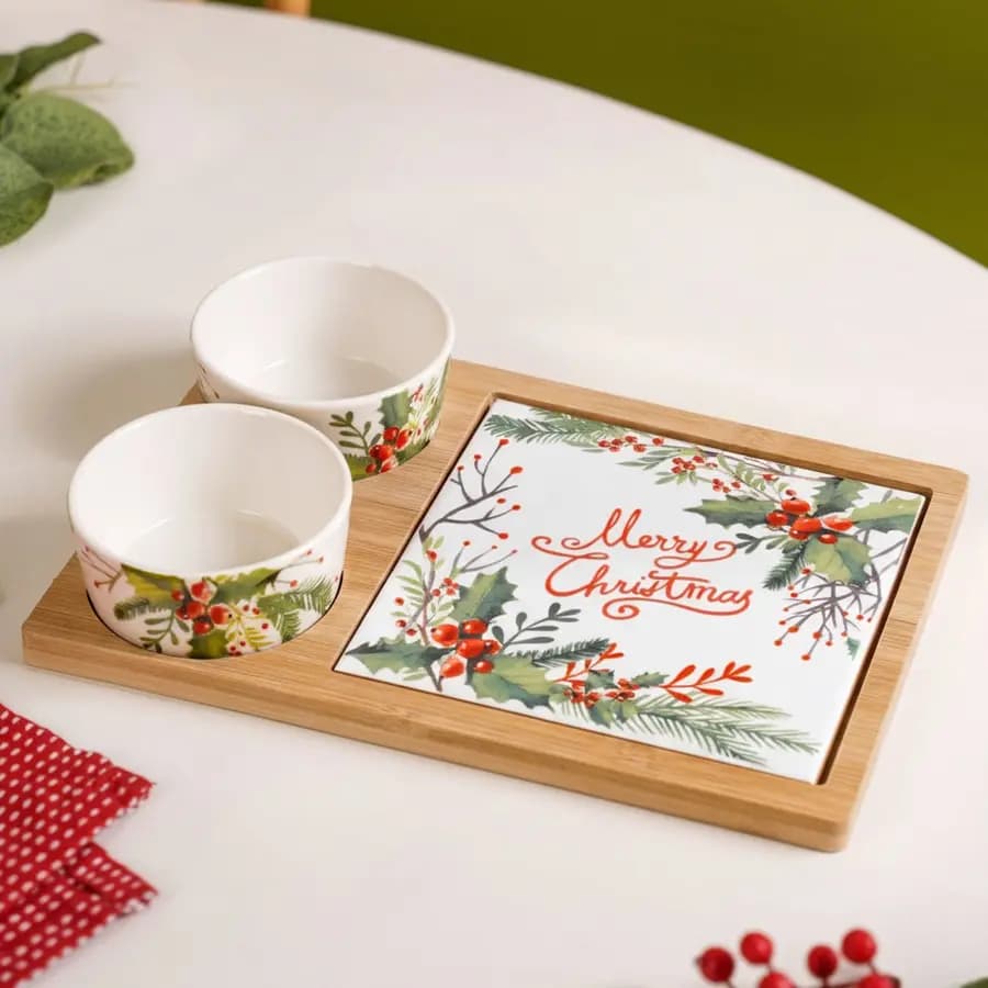 Christmas Cheer Platter Set