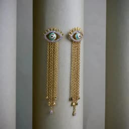 Enchanted Eye Tassel Earrings 1