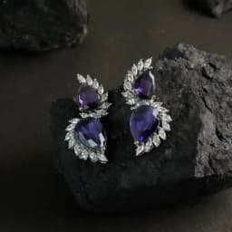 Elegant Charm: Radiant Pear Drop Earrings 1