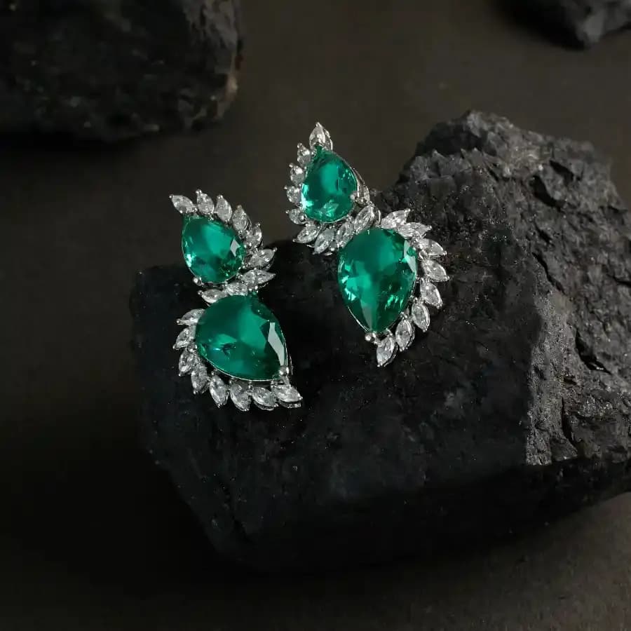 Glistening Green Gemstone Elegance