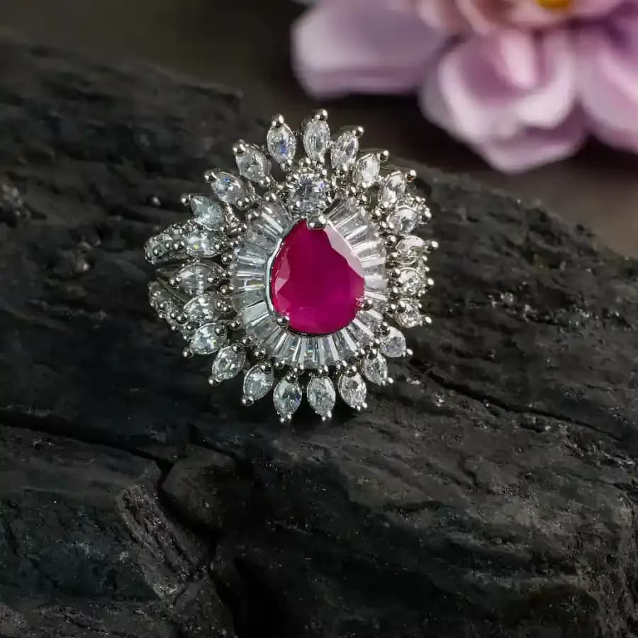 Opulent Ruby Delight Ring