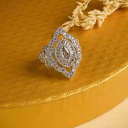 Sleek Marquise Silver Ring 1