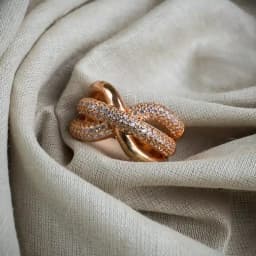 Chic Rose Gold Bow Ring 1