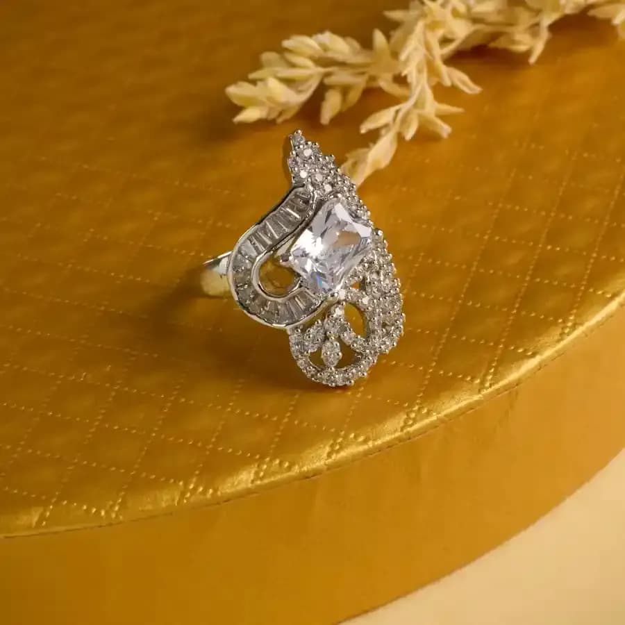 Radiant Diamond Cut Ring