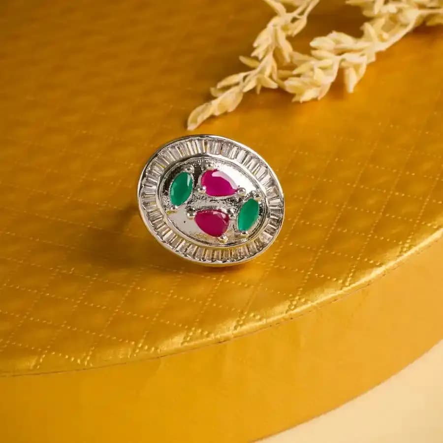 Timeless Gemstone Oval Ring