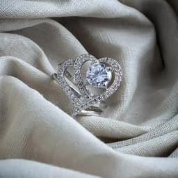 Charming Heart Gem Ring 1