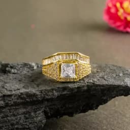 Radiant Square CZ Ring 1