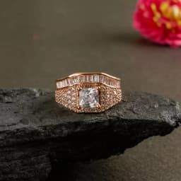 Elegant Square Gemstone Ring 1