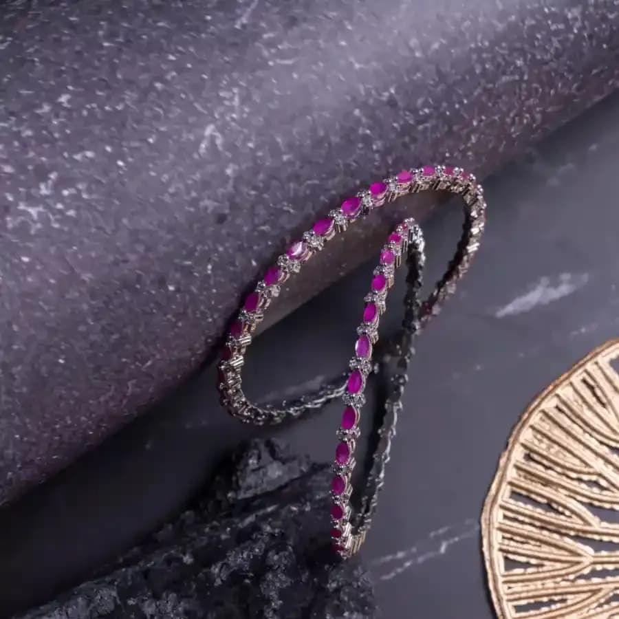 Ruby Radiance Bangles