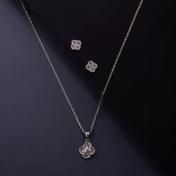 Floral Elegance Chain Jewelry Set 1