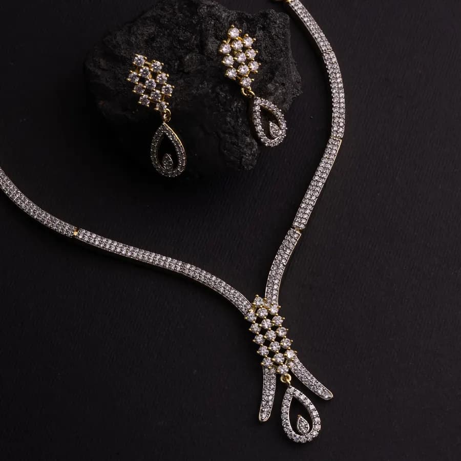 Regal Blossom Necklace and Earring Set