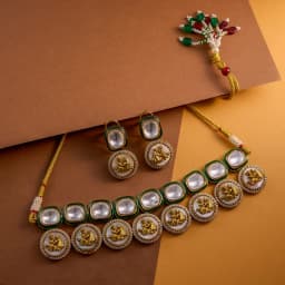 Radiant Kundan Choker Set for Bridesmaids 1