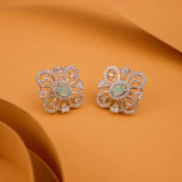 Charming Turquoise Floral Earrings 1