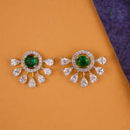 Eternal Emerald Halo Earrings 1