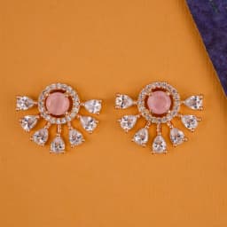 Radiant Rose Half-Moon Earrings 1