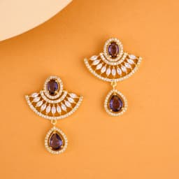 Whimsical Lavender Blossom Earrings 1