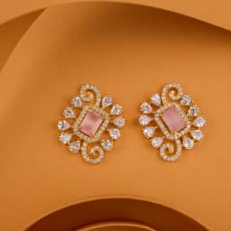 Blush Gem Elegance Studs 1
