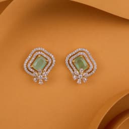 Charming Emerald Blossom Earrings 1