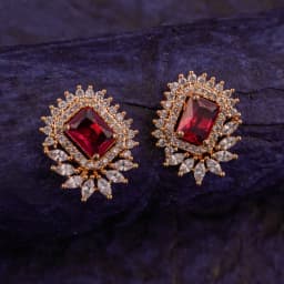Ruby Blossom Earrings 1