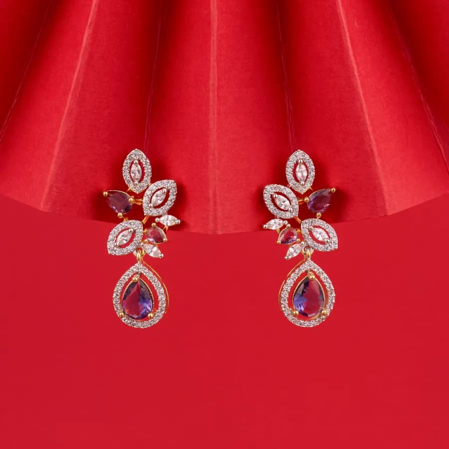 Radiant Amethyst Drop Earrings