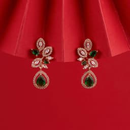 Regal Violet Teardrop Earrings 1