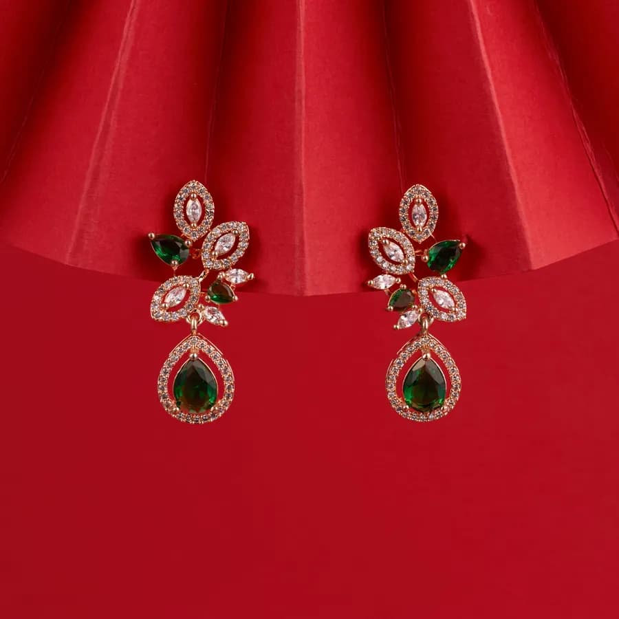 Regal Violet Teardrop Earrings