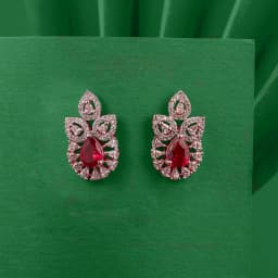 Radiant Ruby Drop Earrings 1