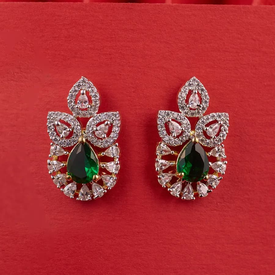 Emerald Elegance Drop Earrings