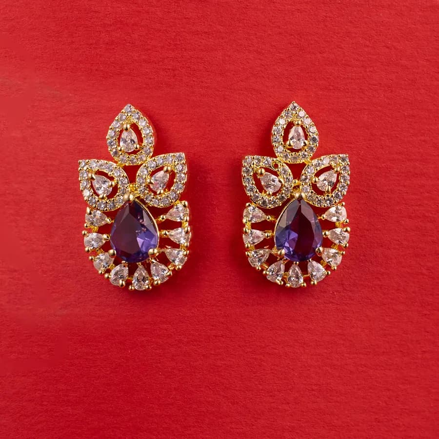 Lavender Lux Drop Earrings