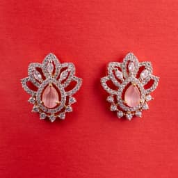 Lotus Bloom Pink Earrings 1