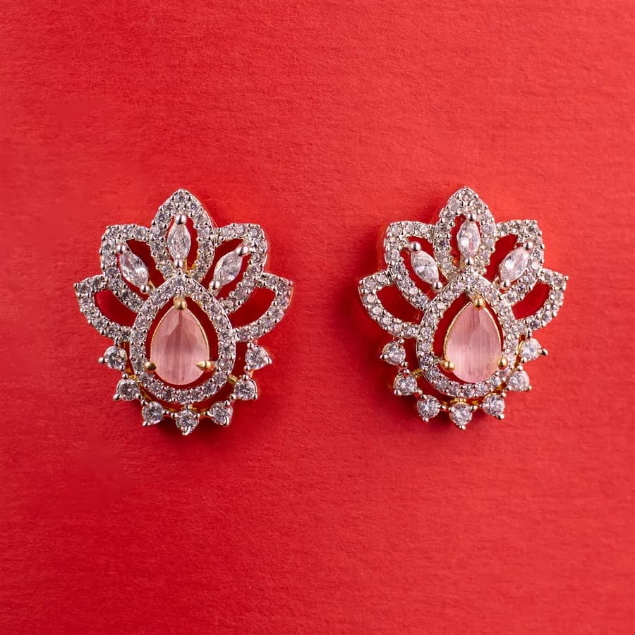 Lotus Bloom Pink Earrings