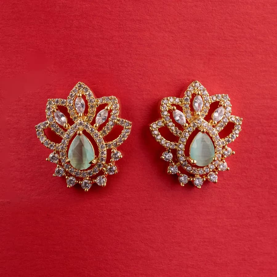 Turquoise Blossom Studs