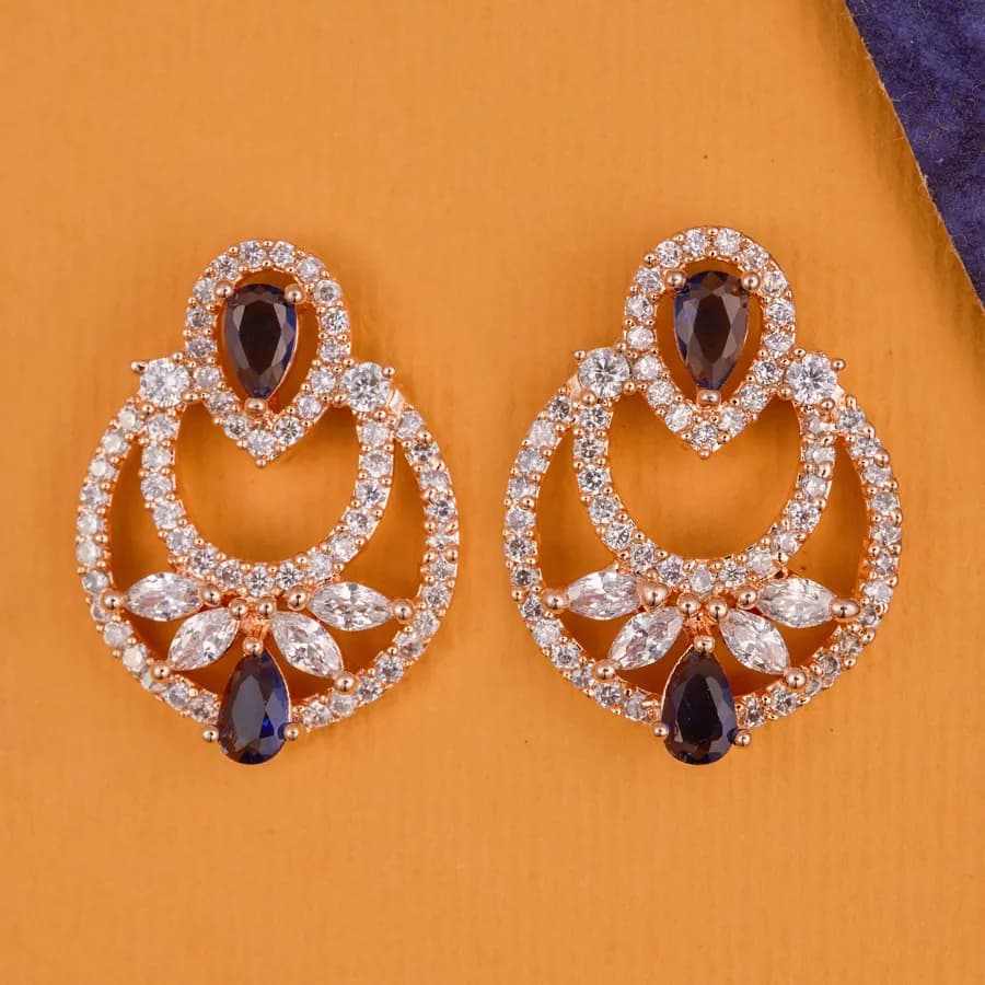Elegant Amethyst Floral Earrings