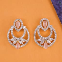 Elegant Blush Bloom Earrings 1