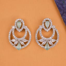 Radiant Aquamarine Petal Earrings 1