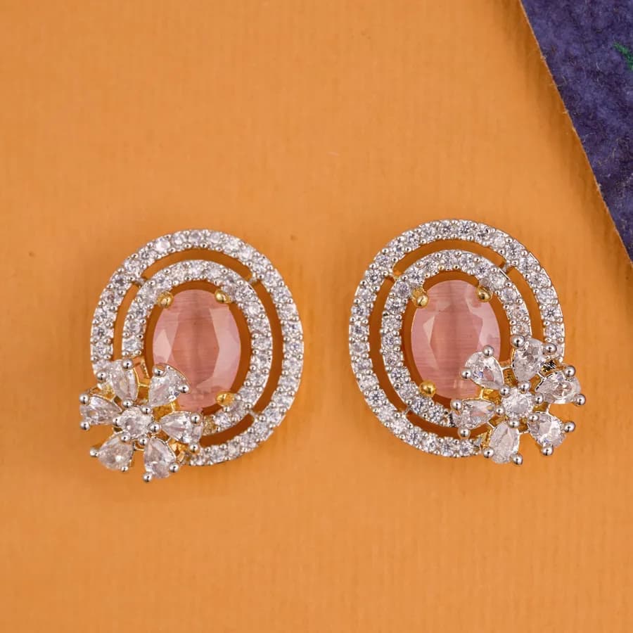 Radiant Fuchsia Gemstone Earrings