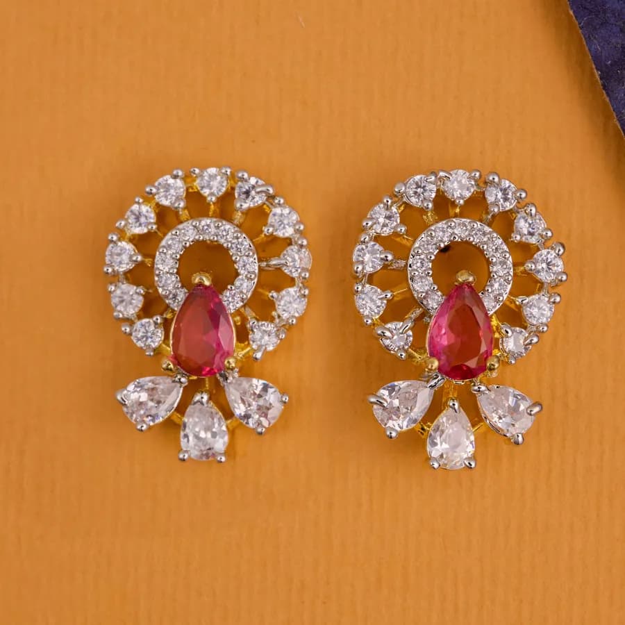 Radiant Ruby Teardrop Earrings